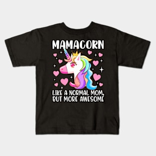 Mamacorn Unicorn Costume Mom Mother's Day Family Kids T-Shirt